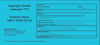1 Gallon Label (75 Sanitizer Label Submit)